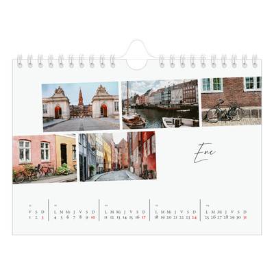 Calendario personalizado A5 — Descanso de la ciudad [Enero]