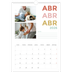 Calendarios A3 — Tipografía colorida [Abril]