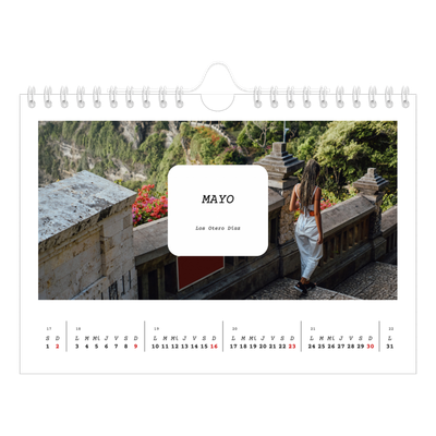 Calendario personalizado A5 — La historia completa [Mayo]