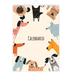 Calendario personalizado A5 — Perros y garabatos [portada]