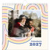 Calendarios Cuadrados — Líneas retro [portada]