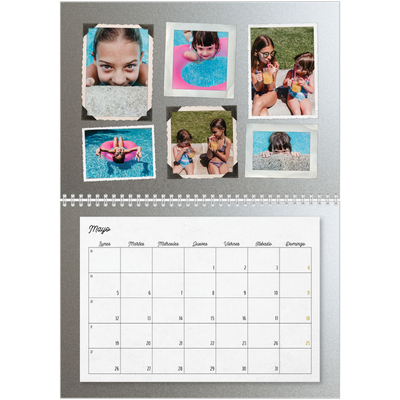 Calendario personalizado doble A4 — Colección de fotos [portada]