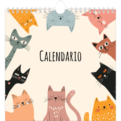 Calendarios Cuadrados — Gatos y garabatos [portada]