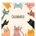 Calendarios Cuadrados — Gatos y garabatos [portada]