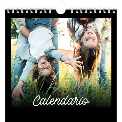 Calendarios Cuadrados — Negro minimalista [portada]