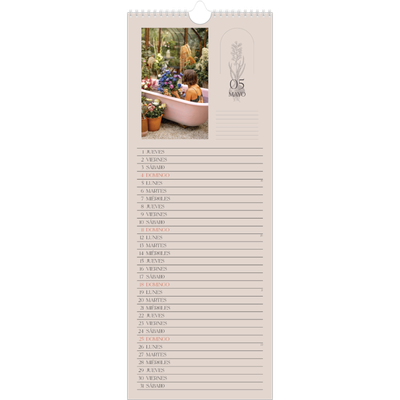 Calendario de cocina  — Botánica sencilla [portada]
