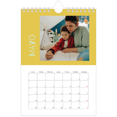 Calendario personalizado A5 — Divertido y colorido [portada]