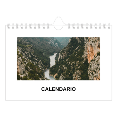 Calendario personalizado A5 — Foto simple [portada]