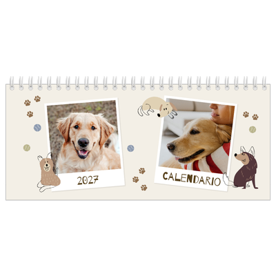Calendarios de mesa — Cachorro juguetón [portada]