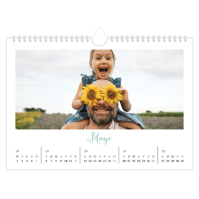 Calendario A4 horizontal — Hola, mundo [portada]