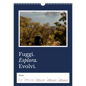 Calendario personalizado A3 — Tierra editorial
