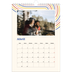 Calendario personalizado A4 — Líneas retro [Abril]