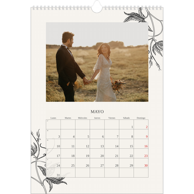 Calendarios A3 — Tinta y hiedra [Mayo]