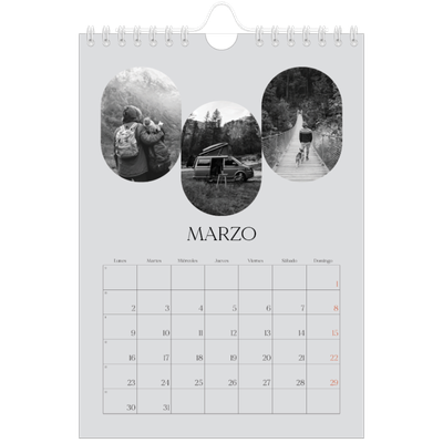 Calendario personalizado A5 — Ruta de aventuras [Marzo]