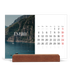 Calendario de mesa con base de madera - apaisado  — Escapada infinita [Enero]