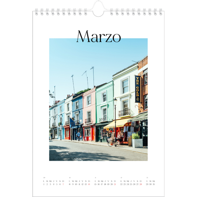 Calendario personalizado A4 — Mi diario de viaje [Marzo]