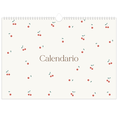 Calendario A3 horizontal — Pequeñas cerezas [portada]