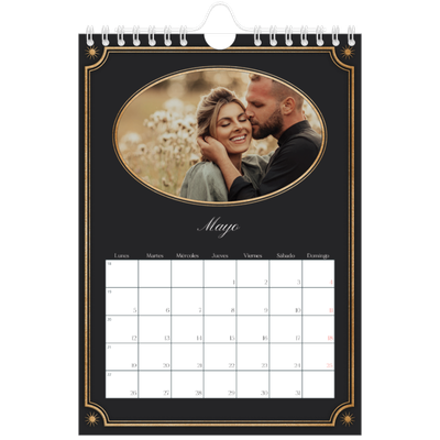 Calendario personalizado A5 — Clásico vintage [portada]
