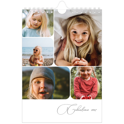 Calendario personalizado A5 — Fotos y caligrafía [portada]