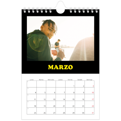 Calendario personalizado A5 — Tipo divertido [Marzo]