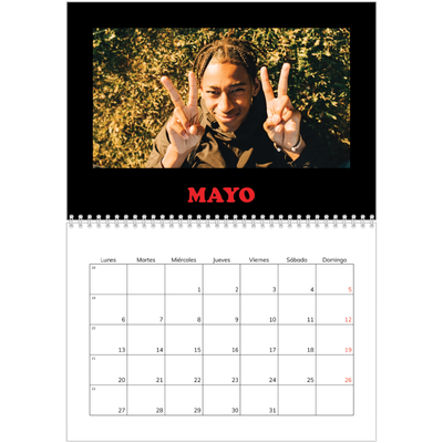 Calendario personalizado doble A4 — Tipo divertido [portada]