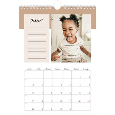 Calendario personalizado A4 — Calendario de lista de tareas [Febrero]