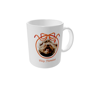 Tazas personalizadas — Bola navideña y lazo