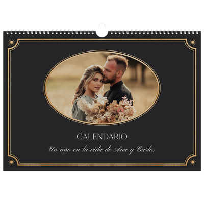Calendario A3 horizontal — Clásico vintage [portada]