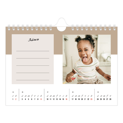 Calendario personalizado A5 — Calendario de lista de tareas [Febrero]