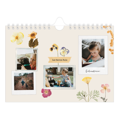 Calendario personalizado A5 — Scrapbook vintage [portada]