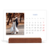 Calendario de mesa con base de madera - apaisado  — Clásico cobalto [Marzo]