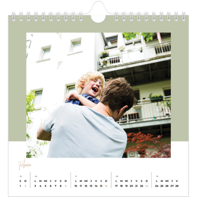 Calendarios Cuadrados — Marcos de la tierra [Febrero]