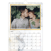 Calendario personalizado A4 — Marco de mármol dorado [Enero]