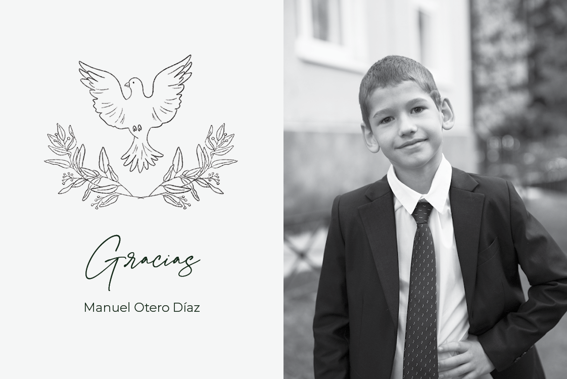 Tarjetas de agradecimiento — Bocetos de comunión