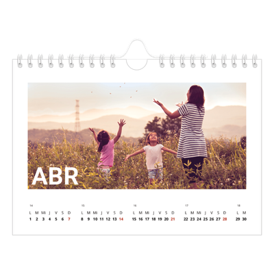 Calendario personalizado A5 — El gran mes [Abril]