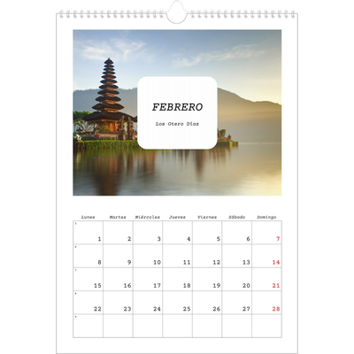 Calendarios A3 — La historia completa [Febrero]