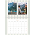 Calendario personalizado doble A4 — Letras y rayas [Enero]