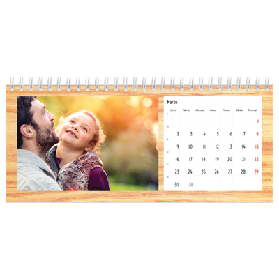 Calendarios de mesa — Madera [Marzo]
