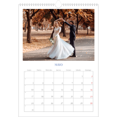 Calendarios A3 — Clásico cobalto [Mayo]