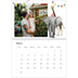 Calendario personalizado doble A4 — Animales de acuarela [Marzo]