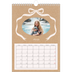 Calendario personalizado A4 — Papel kraft y lazo [Marzo]