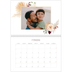 Calendario personalizado doble A4 — Boho [Febrero]