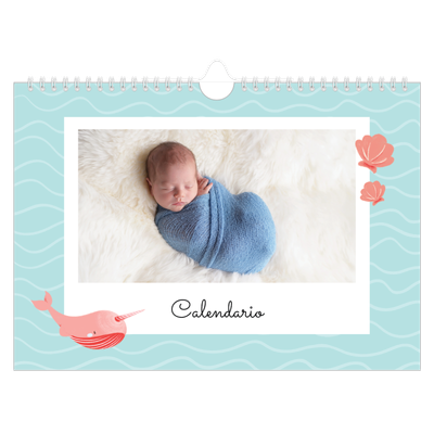 Calendario A4 horizontal — Animalitos [portada]