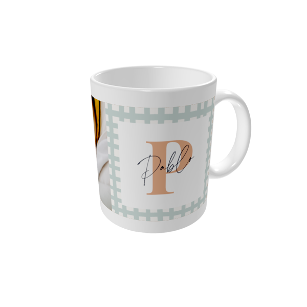 Tazas personalizadas — Inicial: patchwork