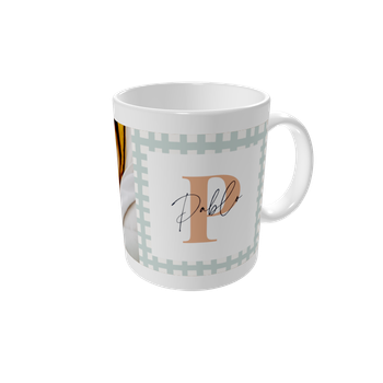 Tazas personalizadas — Inicial: patchwork