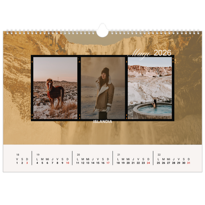 Calendario A3 horizontal — Pasión por la aventura [portada]