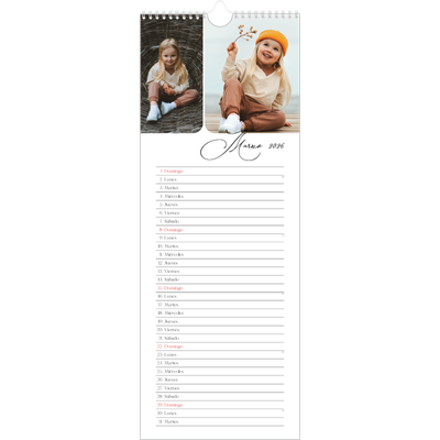 Calendario de cocina  — Fotos y caligrafía [Marzo]