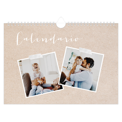 Calendario A4 horizontal — Calendario scrapbook [portada]