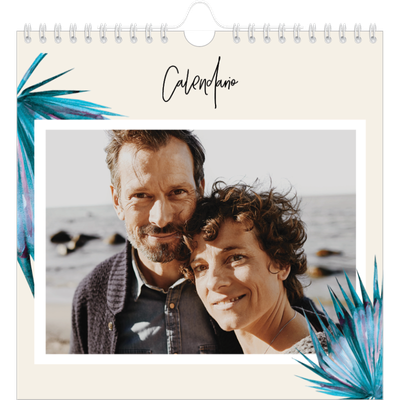 Calendarios Cuadrados — Flores pintadas [portada]