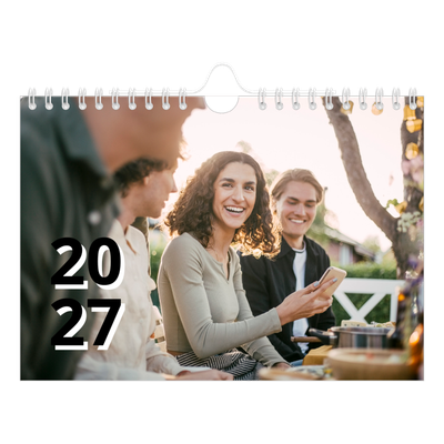 Calendario personalizado A5 — Estilo de letra [portada]